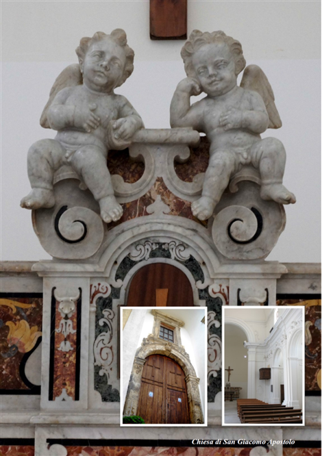 Altare in marmo settecentesco 
Chiesa di San Giacomo Apostolo