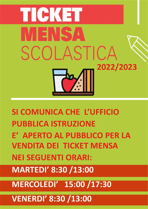 MENSA SCOLASTICA 2022/20223