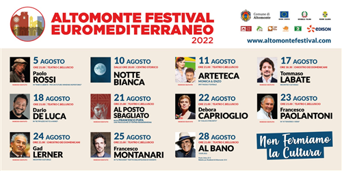 Festival Euromediterraneo di Altomonte 2022